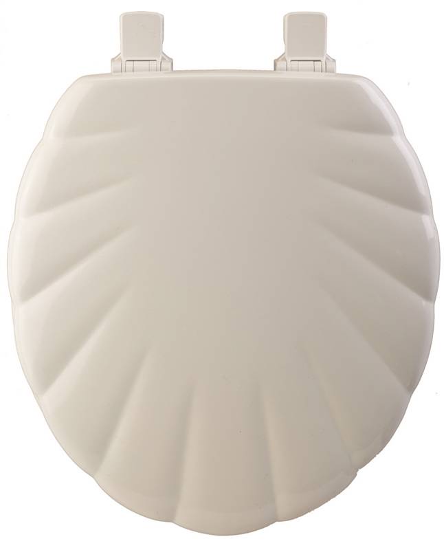 Mayfair 22EC000 Sculptured Shell Design Toilet Seat, For Use With