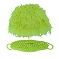 thumbnail image 3 of Abbraccia Knitted Hat Beard Hat Headgear Comfortable Winter Cold Cap Knit Bearded Hats Cap for Running Travel Skiing Cycling Hiking Yellow S, 3 of 9