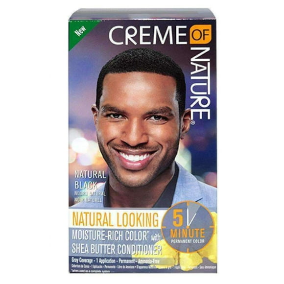 Creme Of Nature Couleur des Cheveux Liquides pour Hommes - 1 Noir Naturel