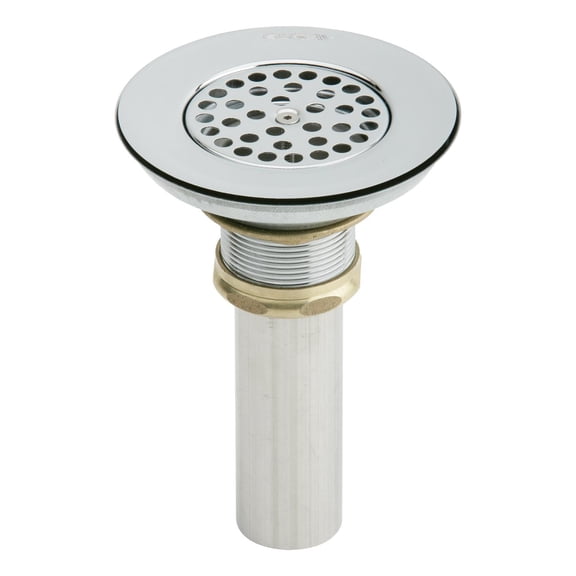 Elkay, LKVR18B , Elkay 3-1/2" Drain Type 304 Stainless Steel Body Vandal Resistant Grid Strainer, Faucets and Sink Accessories