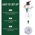 thumbnail image 3 of NALONE 6 FT Christmas Lighted Snowman with 200 LED Lights & Timer, Collapsible Snowman Christmas Decorations Outdoor Yard Home, Fluffy Snowman with Bird & Squirrel(6FT), 3 of 8