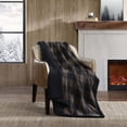 thumbnail image 4 of Eddie Bauer Cabin Plaid Brown Flannel Yarn Dyed Throw Blanket, 60" X 50", 4 of 5