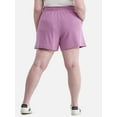 thumbnail image 4 of Terra & Sky Women’s Plus Size Pull On French Terry Cloth Shorts with Pockets, 5” Inseam, Sizes 0X-5X, 4 of 5