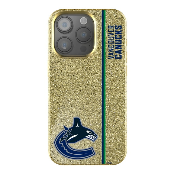 Keyscaper Gold Vancouver Canucks Sidebar Bling iPhone Case