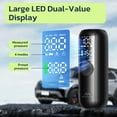 thumbnail image 3 of Woowind LP1 Portable Tire Inflator, 150 PSI Battery Powered Air Pump with Auto Shut off, LED Light and Dual Valves, Compact for Vehicles and Sports Equipment, 3 of 10