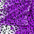 thumbnail image 6 of Purple White Leopard Animal Print Super Soft Warm Cozy Flannel Fleece Micro Plush Microfiber Bed Throw Blanket, 6 of 7