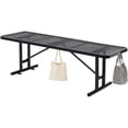 thumbnail image 7 of Global Industrial 277570BK 8 ft. Rectangular Steel Outdoor Table with Expanded Metal, Black, 7 of 7