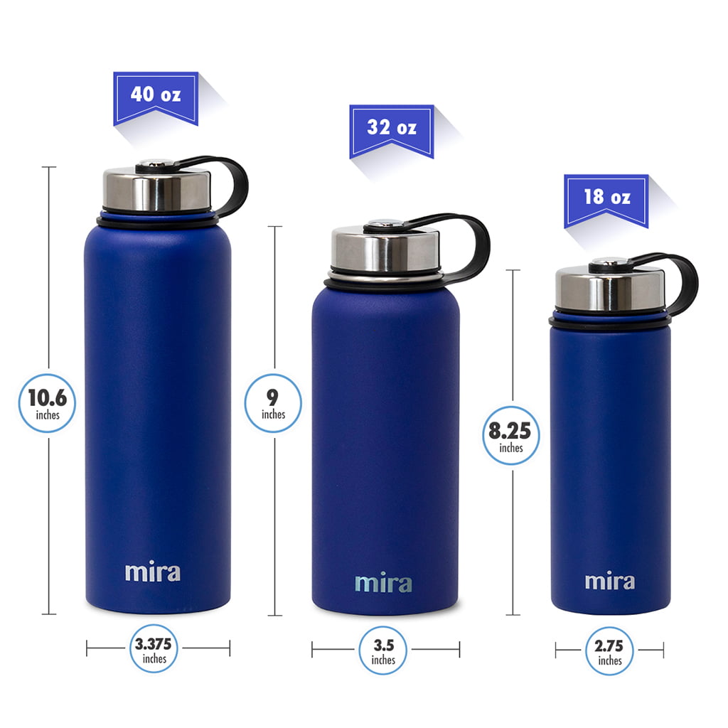 mira water bottle 40 oz