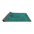 thumbnail image 2 of Ahgly Company Indoor Rectangle Oriental Turquoise Blue Industrial Area Rugs, 8' x 10', 2 of 4
