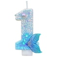 thumbnail image 1 of Birthday Number Candles For Cake Blue Number Candle Fun Glitter Cake Topper Birthday Decorations Cupcake Topper For PartySupplies, 1 of 4