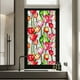 thumbnail image 5 of Lámina adhesiva estática para ventanas con motivos florales y arcoíris, 100 x 43 cm, adhesivo de PVC, 5 diseños botánicos para puertas de cristal, 5 of 5