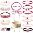 thumbnail image 2 of 1 Set Womens Choker Fashion Assorted Style Charm Necklace Tattoo Choker Necklace, 2 of 10