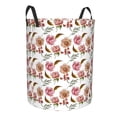 thumbnail image 2 of Balery Rose Flowers Round Laundry Basket with Handles Waterproof Freestanding Laundry Hamper for Clothes Toys in the Dorm and Family-, 2 of 8