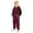 Wine, variant on XIMIN Fleece Boys Jumpsuit Pajamas, Soft Zip Up Hooeded Sherpa Lined Romper Onesie, Winter Comfy Sleepwear with Pockets