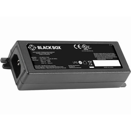 Black Box LPJ001A-T-R2 PoE Gigabit Ethernet Injector - 802.3at