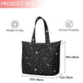 thumbnail image 4 of Black Star Planet Moon Pattern Travel Tote Bags for Women Carry On,Large Weekender Bags for Women Travel,Multi Functional Duffle Bag for Work,Shopping,Sports, 4 of 5