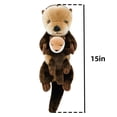 thumbnail image 3 of Lovely Mother and Child OtterOtter Plush Toy Lifelike Stuffed Marine Life Sea Otter Stuffed Animal, 3 of 8