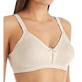 thumbnail image 2 of Bali Double Support Soft Touch Back Smoothing Wirefree Bra Taupe 40DDD Women's, 2 of 3