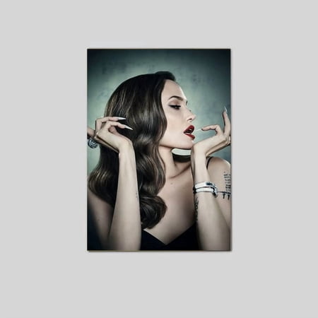 An.g.elina Jolie Movie Actress Model Star Icon Wall Art Home Poster Size 24''x36'' The Golden Shop