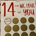 thumbnail image 4 of Yaoyar 14 Things I Love About You Scratch Off Cards, Valentine's Day Countdown Craft For Kids, Valentines Day Personalized Gift for Him Her Husband Wife Girlfriend Boyfriend, 4 of 4