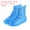 Blue, variant on Unique Bargains 27.5x21cm Silicone Reusable Foldable Overshoes Rain Galoshes Waterproof Shoe Cover, Black