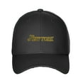 thumbnail image 2 of Daxton USA States Classic Structured Golf Dad Hat Cap, Black Hat New York, 2 of 4