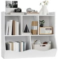 thumbnail image 2 of COZONY Kids Bookshelf with Storage Cubbies and Toy Organizer, White, 2 of 8