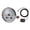 White Dial Silver Bezel, variant on BIMZUC 110mm 4.33 in 3-in-1 GPS Speedometer 0-200KM/H Voltmeter Fuel Gauge Black Dial Black Bezel for RV Yacht Truck