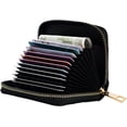 thumbnail image 3 of czcpp-FACAI RFID Small Wallet Women Men Credit Card Holder Billeteras De Mujer, Grey, Modern, 3 of 4