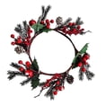 thumbnail image 1 of Anillo De Vela Navideño, Decoración Artesanal Para Cumpleaños, Aniversarios Y Puertas. Elegante I, 1 of 9