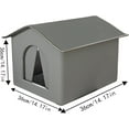 thumbnail image 6 of Cat Outdoor Shelter - Portable Cozy Pet Cave, Outdoor Feline House | Waterproof Kittens Cat Tent Pet Bed Cat House, Weather Resistant Warm and Cat Condo for Stray Cats and Small Animals Dog Puppy, 6 of 11