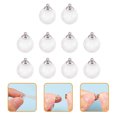 thumbnail image 2 of 10pcs Mini Clear Ball Ornaments Hanging Fillable Ball Charms for Earring Making Christmas, 2 of 9
