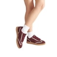 thumbnail image 6 of LUCKY STEP Womens Fashion Sneakers with Bow Detail Comfort Casual Shoes,Burgundy, 6 of 6