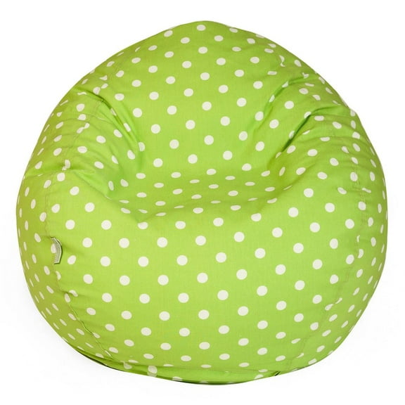 Majestic Home Goods Small Polka Dots Large Classic Bean Bag Chair, Multiple Colors