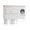 Rose, variante sur Support Mural avec Perceuse Distributeur - Kit d'Économiseur de Dentifrice avec Gobelets, Porte Magnétique, Organisateur de Salle de Bain et Salle d'Eau pour la Maison et un Usage Commercial