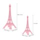 thumbnail image 2 of unbranded 2Ud Torre Eiffel De Metal Rosa Decorativa Duradera Con Y Original, 2 of 8