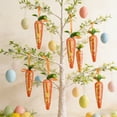 thumbnail image 5 of HOARBOEG Set of 2 Easter Carrot Ornaments, Sparkling Glitter Foam Carrot Decor for Easter Basket and Table, Farmhouse Style Holiday Hanging Decorations, 5 of 7