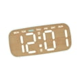 thumbnail image 4 of Reloj despertador digital, reloj de mesa con indicador de temperatura, calendario y brillo. Color de la madera, 4 of 9