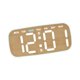 thumbnail image 4 of Reloj despertador digital de sobremesa con dos configuraciones de alarma, visualización de fecha y día de la semana, reloj de mesa LED. Color de la madera, 4 of 9
