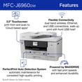 thumbnail image 4 of Brother INKvestment MCF-J6960DW Wireless Color Inkjet All-in-One Printer with 11”x17” capabilities and 3.5” Color Touchscreen, 4 of 10