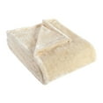 thumbnail image 1 of Ultra-Soft Fuzzy Velvety Sheen Fleece Blanket Ivory / King, 1 of 1