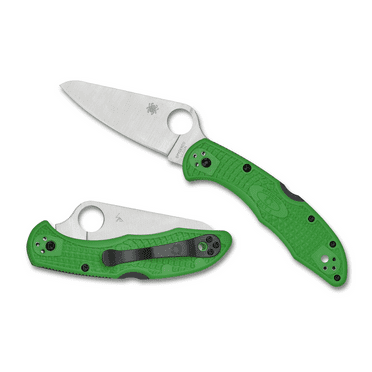 Spyderco Lightweight Green FRN Salt 2 Lockback LC200N Stainless Pocket Knife Knives