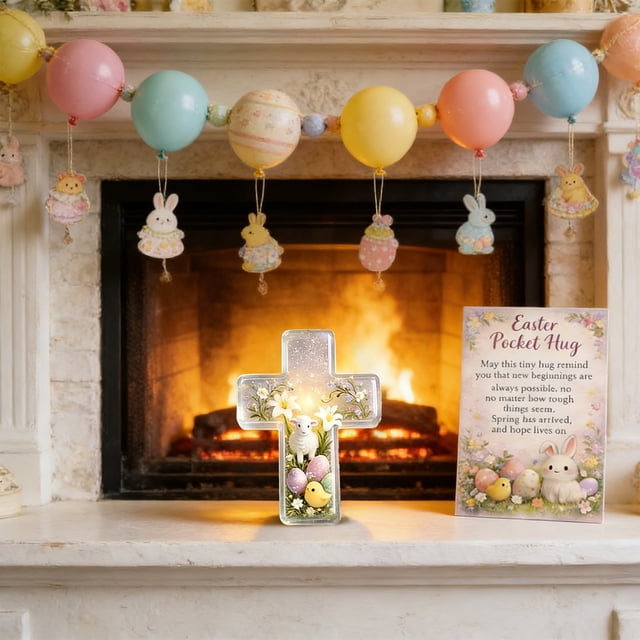 Easter Pocket Greeting Cards | Holiday Note Cards | Small Gift Enclosure Cards | Decorative Mini Cards for Egg Hunt, Basket Fillers, and Spring Celebrations | Cute Animal-Themed Folded Cards
