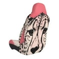 thumbnail image 2 of Balery Pink Cheetah Art Funda de Asiento para Auto con Diseño - Cubierta Frontal Suave y Transpirable con Protector Antideslizante- 1 Unidad, 2 of 5