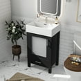 thumbnail image 3 of 20-Inch bathroom vanity with ceramic sink and ample storage - ideal for small bathrooms, 3 of 9