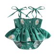 thumbnail image 1 of Baby Girls Short Romper Summer Sleeveless Floral Casual Dress, 1 of 9