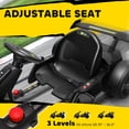 thumbnail image 5 of Aosom 24V 7.5 MPH Drifting Electric Go Kart with Adjustable Seat with Slow Start, Button Start, Music, Horn, Lights, for 6-12 Years, Black, 5 of 9
