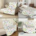 thumbnail image 2 of St. Patrick''s Day Shamrock Clover Throw - Lightweight, Soft, Warm Blanket for Couch, Bed, Sofa - 50x60 inch, 2 of 6
