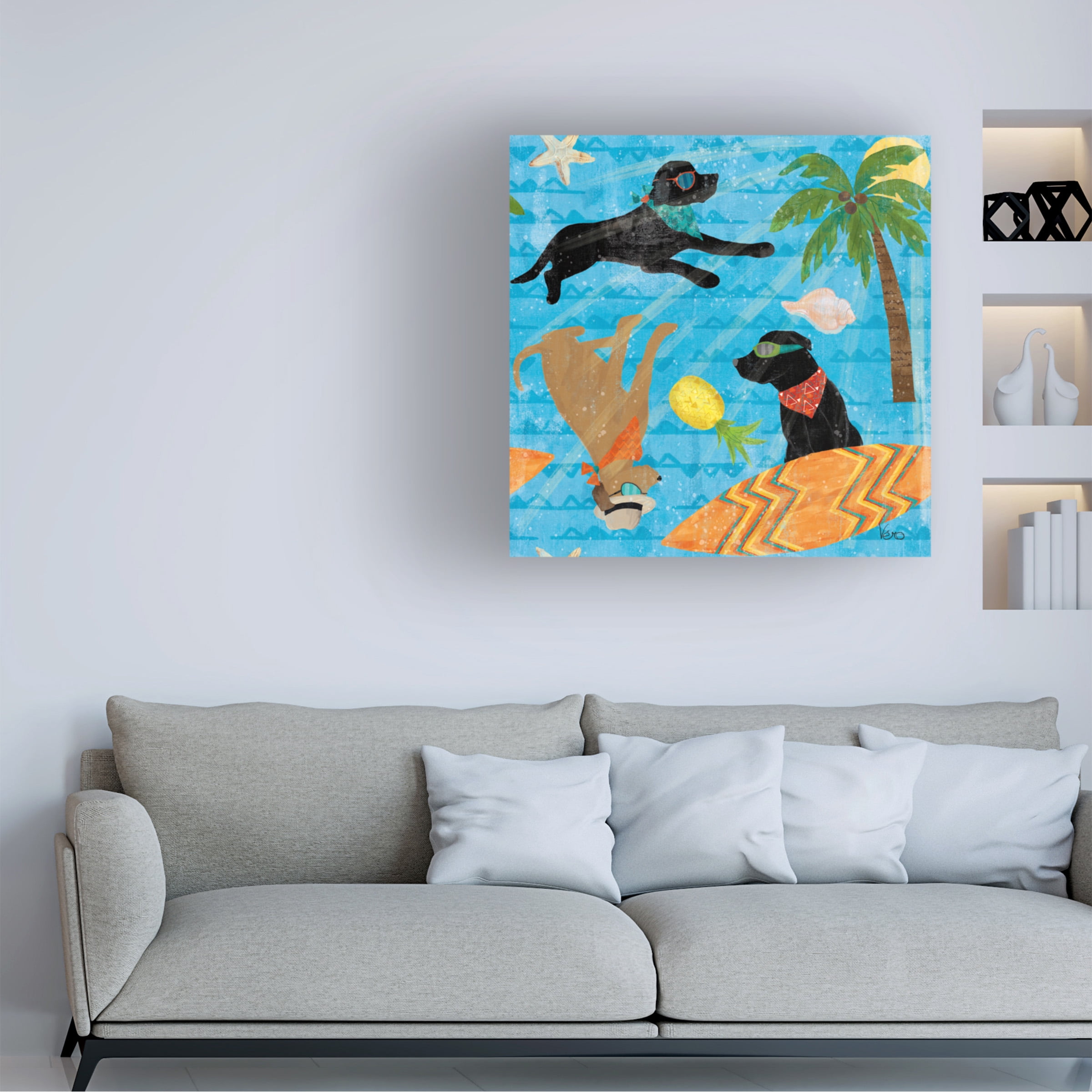 Veronique Charron 'Good Vibes Pattern IA' Canvas Art