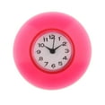 thumbnail image 2 of Reloj de pared de cocina de silicona resistente al agua, reloj decorativo con ventosa. rojo, 2 of 7
